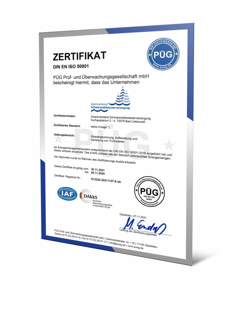 Zweckverband Schwarzwaldwasserversorgung - Zertifikat Download